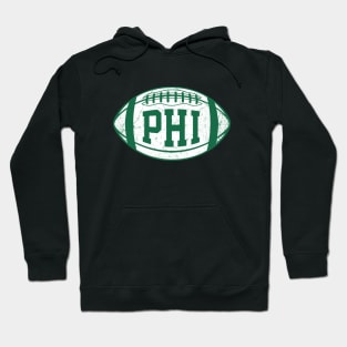 PHI Retro Football - Green Hoodie